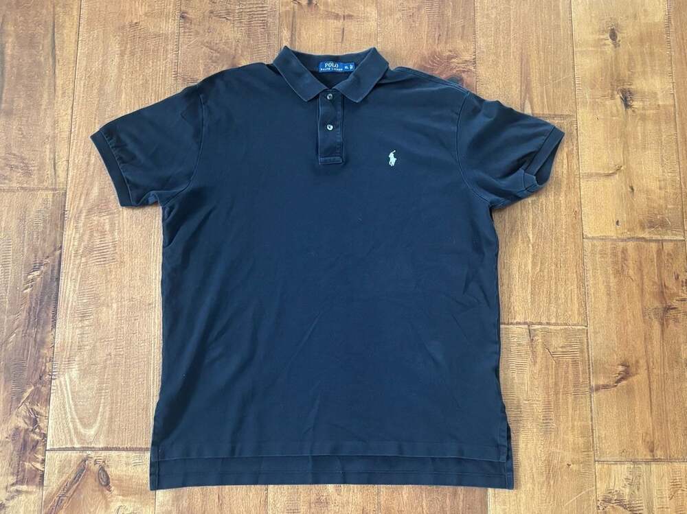 Polo Ralph Lauren Classic Fit Short Sleeve Polo Shirt Black Size XL